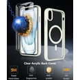 thumbnail image 4 of Funda Hensinple para iPhone XR de 6.1 pulgadas, transparente y delgada, magnética, 4 of 7