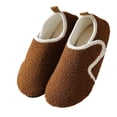thumbnail image 3 of Lenago Children's Fuzzy Slippers Toddler Infant Home Slippers for Boys Girls Soft Flat Slip On Easy Hook-and-Loop​​ Fleece Lined Winter House Shoes Slip-Resistant Indoor 2-12 Years, 3 of 10