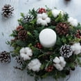thumbnail image 5 of Luoshdecor 6Pcs Dried Cotton Hanging Ornaments ,Rustic Christmas Cotton with Rope, for Front Door Fireplace Wall Window Christmas Home DIY Decor, 5 of 6