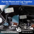 thumbnail image 4 of ZEKURAPA Phone Holder for Car,2-in-1 Cup Holder Cell Phone Holder，Fit for iPhone & Android，Rotate 360 Degrees, 4 of 10
