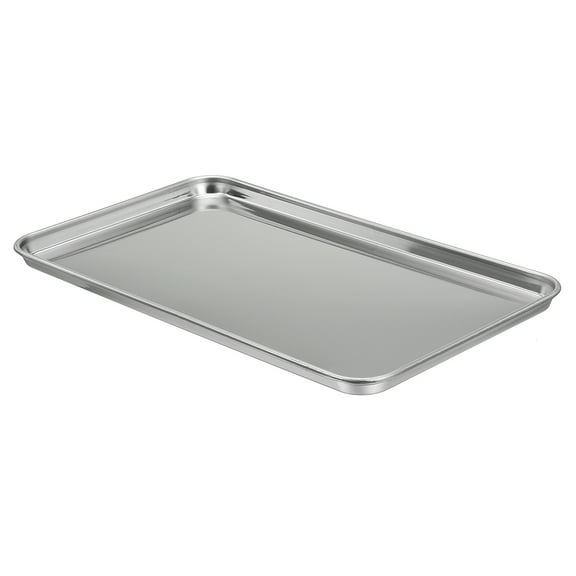 Uxcell 430 Stainless Steel Tray, 26.5x15.5cm Rectangular Flat Type Lab Instrument