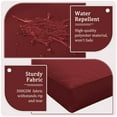 thumbnail image 3 of Snubbull 8-piece Patio Furniture Cushions, Replacement Outdoor Cushions for 3-Seat Sectional Sofa, Waterproof & Zipped, 25.6"*23.6"*4", Burgundy, 3 of 8