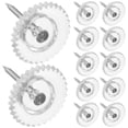 thumbnail image 2 of 100Pcs Clear Push Pins Whiteboard Tacks Bulletin Board Thumbtacks Map Pins, 2 of 9
