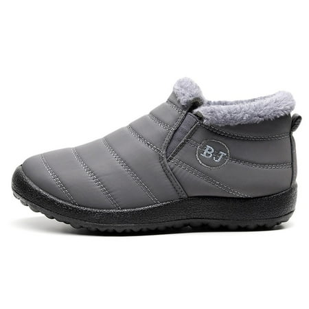 

Akiihool Mens Snow Boots Men s Winter Boots Outdoor Anti-Slip Lightweight Ankle Boot (Grey 11.5)