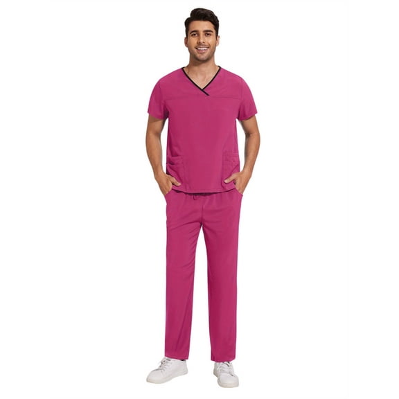Scrubs Uniforms Women Nurse Clothes Thin Nursing Scrub Top Elastic Scrubs Pants Doctor Workwear Spa Overalls