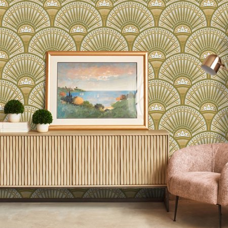 UMIGGEE Yellow Wallpaper 17.7"x118" Yellow Geometric Peel and Stick Wall Paper Self Adhesive Removable Decorative Wall Paper for Wall Countertop Cabinet Furniture Vinyl Film Thick Wallpaper PVC DIY