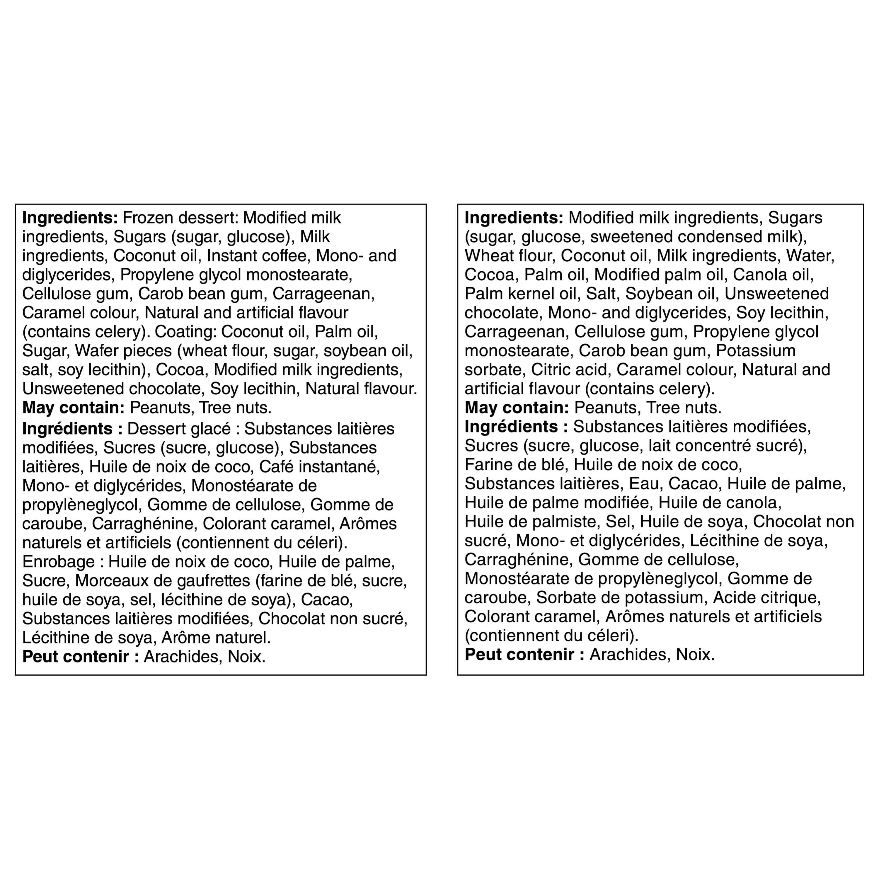 Coffee Crisp COFFEE CRISP & KITKAT Share Pack, Frozen Dessert, COFFEE CRISP Bars & KITKAT Cones, Individually Wrapped, Prepared In Canada, No Artificial Colours, 0.9 L