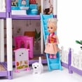 thumbnail image 3 of Zacro Dollhouse Pretend Play Set, 4 Story 12 Rooms Dollhouse with Doll Toy Figure, Furniture and Accessories, Play Dollhouse Gift Toys for Girls Kids Ages 3 & Up, 3 of 8