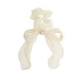 thumbnail image 4 of Unique Bargains 1 Pc Elegant Hair Scarf Scrunchies Hair Ties Beige, 4 of 5