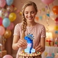 thumbnail image 6 of Birthday Number Candle, Glitter Crown Frozen Theme, 1 Piece for Birthday Party Decorations, 6 of 7