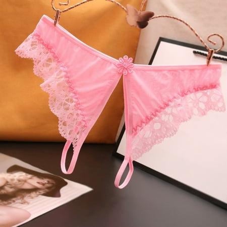 Sexy Panties for Women Low Rise Lace Thongs Cut out Mesh Underwear Women s Crotchless Panties Women s Sexy Lingerie for Women