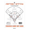 thumbnail image 1 of Perfect Strike Coaches Game Day Card with Player Line-up, Game Scoring and Graphic Player Position Board. Game Management for Baseball and Softball : Reusable Dry-Erase Card. 8.5" x 11" (5), 1 of 4