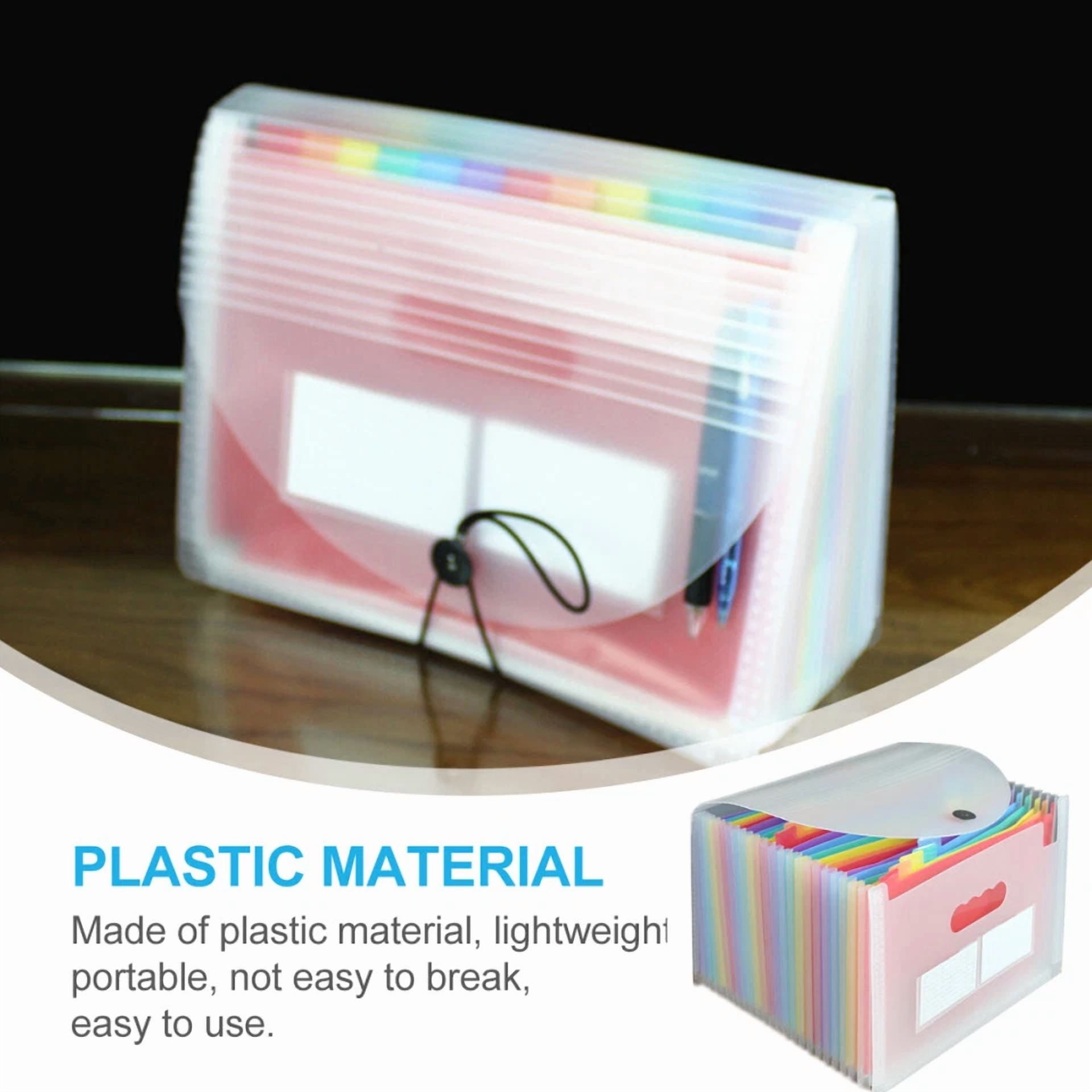 Transparent Organ Bag Multi Folder Organizer Baby Travel Accordion Bill Folders