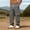 Gray, variant on WIZUTIZ Men's Cargo Pants Drawstring Elastic Waist Solid Color Multi-Pocket Casual Sports Outdoor Workwear Trousers
