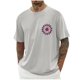 thumbnail image 1 of Tops para hombre, blusas y camisas de cuello redondo y manga corta para hombre, blusas casuales de cuello redondo con estampado de moda para hombre, blusas de cuello redondo y manga corta, camisas par, 1 of 5
