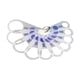 thumbnail image 3 of Regla medidora de diámetro de fruta, calibrador circular de fruta, ligero, flexible, con múltiples orificios blanco, 3 of 9