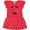 Red and Polka Dot, variant on Inktastic Just A Girl Who Loves Koi Fish Gift Baby Girl Dress