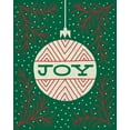 thumbnail image 2 of Mullan, Michael 15x18 White Modern Wood Framed Museum Art Print Titled - Jolly Holiday Ornaments Joy, 2 of 4