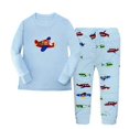 thumbnail image 1 of Dino Boys-Conjunto de ropa de dormir para niños, 100% algodón, camisetas de Motor, pantalones, 2 piezas, 2, 3, 4, 5, 6, 7 años, 1 of 4