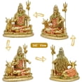 thumbnail image 4 of alikiki Indian God Shiva Idol Statue - Hindu God Lord Shiva Statue Indian Home Temple Mandir Pooja Item Puja Murti Decor Diwali Gifts Meditation Yoga Room Altar Shrine Decoration, 4 of 10