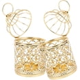 thumbnail image 4 of 2 Pcs Petites Lanternes en Métal pour Bougies Chauffe-Plat Suspendues, 4 of 8