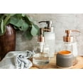 thumbnail image 2 of Rail19 Derby Soap Dispenser with Metal Pump - Liquid Hand Soap & Lotion for Kitchen and Bathroom, 10oz (Copper Rustic), 2 of 7