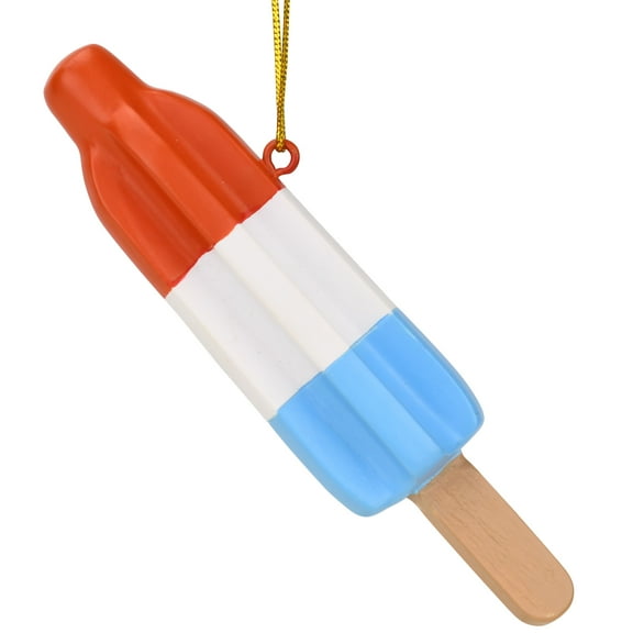 Tree Buddees Retro Patriotic Red White and Blue Popsicle Christmas Ornament