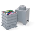 thumbnail image 2 of Lego Storage Brick Box - Medium Stone Grey, 2 of 3
