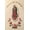 with Words, variant on CF3884 Christening Baptism Virgin Mary (Quadalupe) Embroidered Iron On Patch (4"X1.5", without Words)