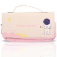 thumbnail image 2 of Student Pencil Case Rectangular Waterproof Surface Secure Closure Daily Use Leather 1Set, 2 of 4
