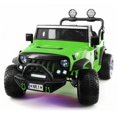 thumbnail image 3 of Trail Explorer 24V Kids Ride On Truck With Parental Control Remote, LED Foam Wheels, MP3 + Wireless Music Streaming, Vegan Leather Seats, 3 of 11