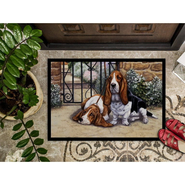 Basset hound doormat 2025