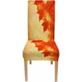 thumbnail image 5 of Dining Chair Covers Set of 6 Maple Leaves Autumn Detachable Washable Stretch Kitchen Seat Covers Protective for Home,Restaurant,Banquet, 5 of 6