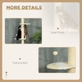 thumbnail image 6 of Modern Cat Tree Height Adjustable 87 -103 Inch with 4-Tier Platforms, Toy Ball, Cat Climber for Indoor Cats, 6 of 11
