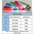 thumbnail image 4 of Gustave Light Up Dog Collar USB Rechargeable LED Pet Collars Adjustable Leopard Glow in the Dark Puppy Collar Lights for Small Medium Large Dogs Night Safety Walking "Green, S", 4 of 12