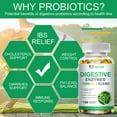 thumbnail image 5 of (2 Bottles)Digestive Enzymes with Probiotics and Prebiotics Supplement, Organic Vegetarian Formula, Improves Digestion and Absorption, Relieves Constipation and Bloating, 5 of 7