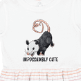 thumbnail image 4 of Inktastic Impossumbly Cute Possum Pun Girls Toddler Dress, 4 of 5
