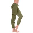 thumbnail image 5 of Cargo Pants for Women Stretch High Waisted Casual Sweatpant Wide Leg Pants for Women Relaxed Yoga Pants Fit Joggers, 5 of 7