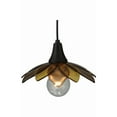 thumbnail image 5 of Meyda 139891 10.5 in. Metro Fusion Bodnant Glass Mini Pendant, Bronze & Amber, 5 of 7