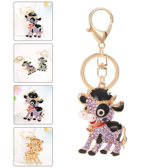 Raindrops 1Set Cute Key Chain Purple Charm for Bags and Backpacks with Everyday Use