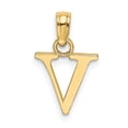 thumbnail image 4 of Diamond2Deal 14K Pendentif Initiale Lettre V en Or Jaune pour Femmes, 4 of 6