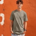thumbnail image 4 of Dalix Lil Alien Heavyweight Soft Tee Short Sleeve Cotton Shirt Mens in Latte XL X-Large, 4 of 5