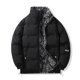 thumbnail image 1 of Puntoco Chaqueta De Algodón Cálida De Invierno Dos En Uno Con Cuello Alto Y Cintura De Color Liso Con Flores En La Parte Delantera Y Trasera Para Hombre, 1 of 9