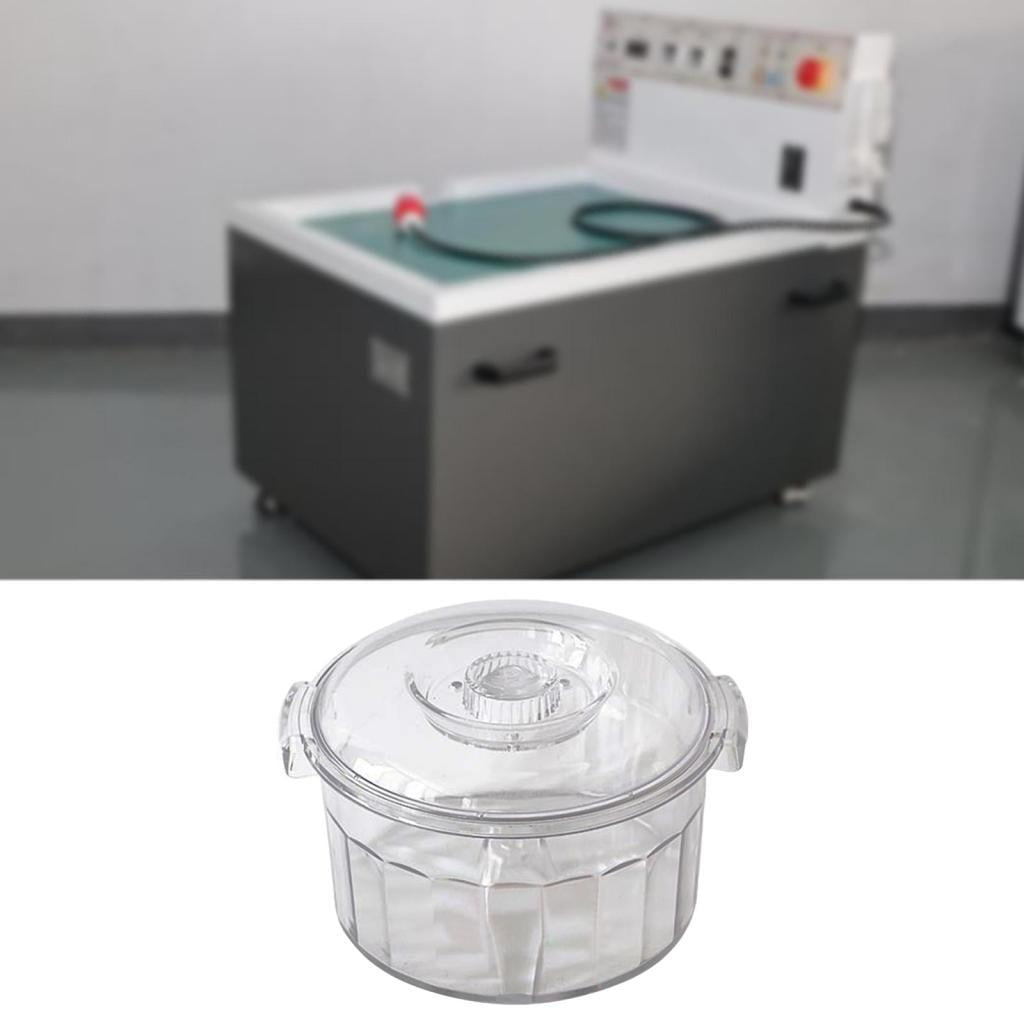 FVDPWYE Polisher Drum Pot Polisher Box Stable Easy to Use Multipurpose Jewelry Polishing 32cmx30cmx16cm