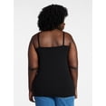 thumbnail image 3 of Terra & Sky Women's Plus Size Cami Top, Size 0X-5X, 3 of 5