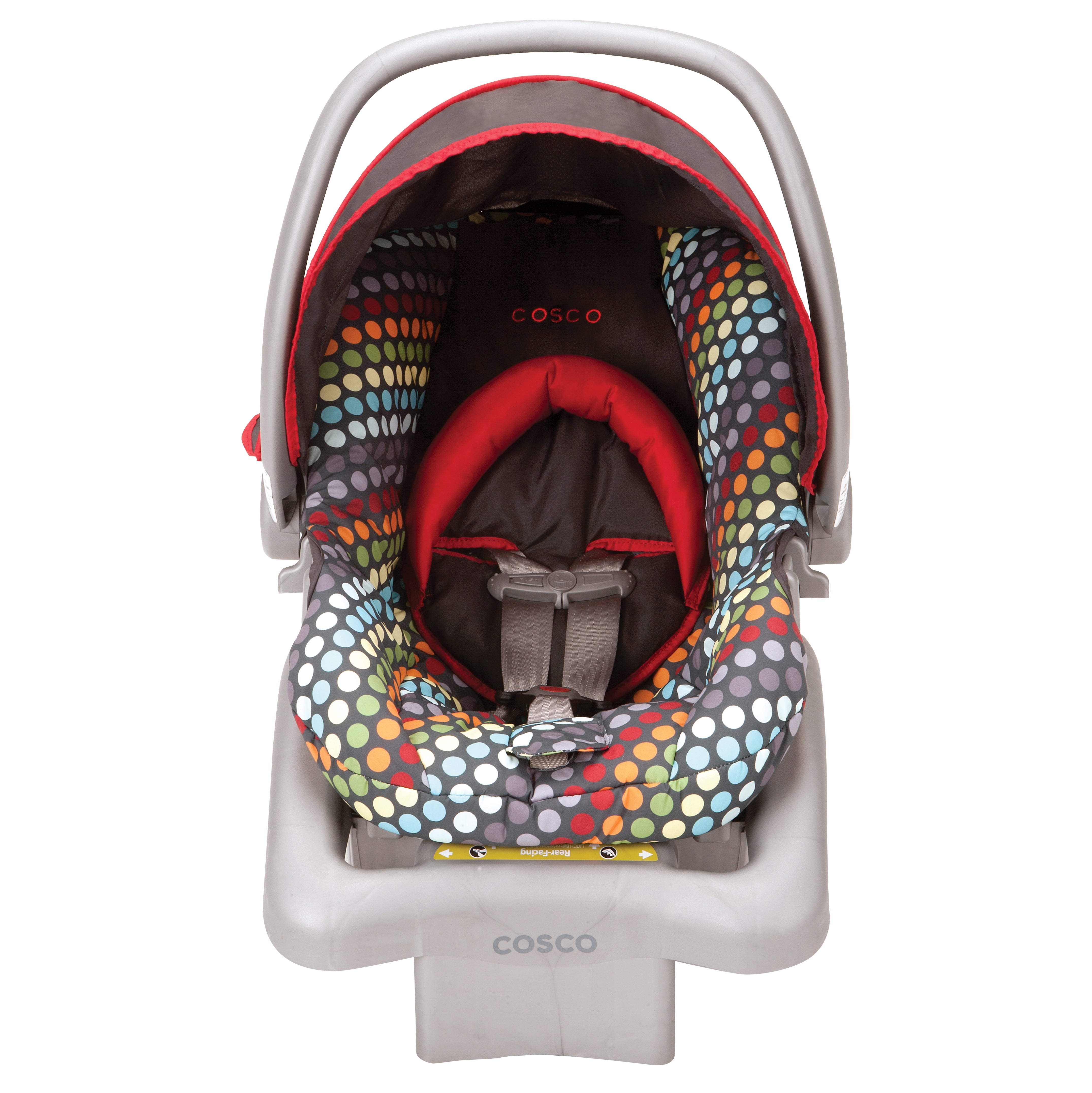 Cosco Light N Comfy Dx Baby Infant Car Seat Rainbow Dots