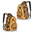 thumbnail image 2 of FKELYI 17 Inch School Backpack for Boys & Girls Spacious Schoolbag for Elementary Student Cartoon Giraffe Print Casual Daypack Lightweight Book Bag Travel Bags, 2 of 7