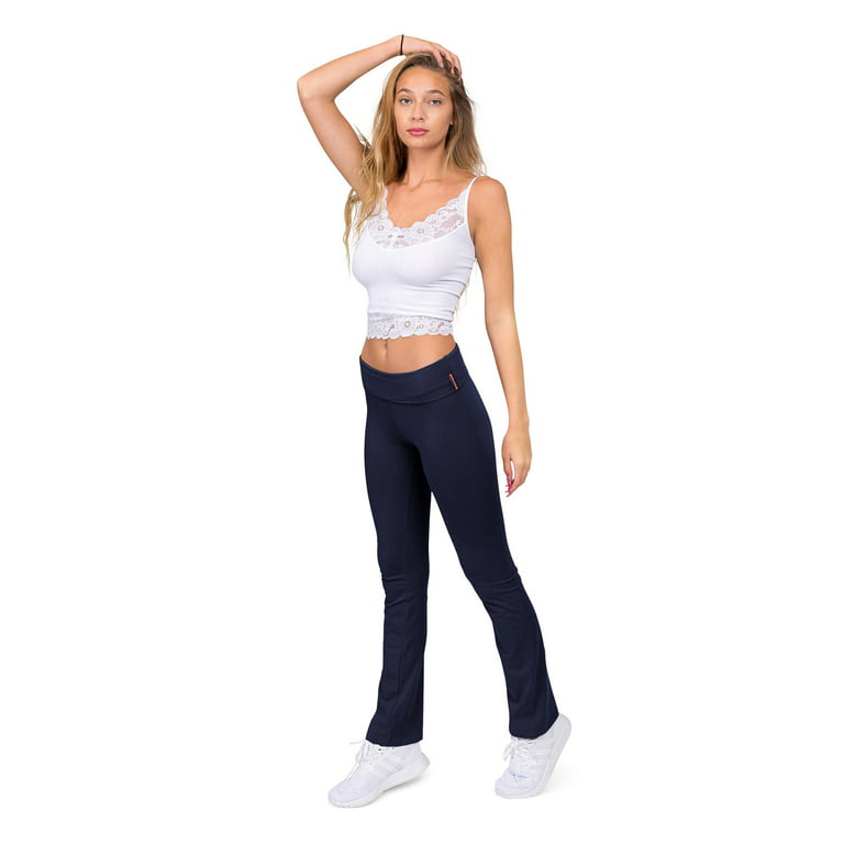 G-Style USA Women's Bootcut Flare Leggings Yoga Pants 8150 - Hot Pink -  Small 