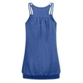 thumbnail image 2 of Workout Tank Tops for Women Dual-Straps Sleeveless Scoop Neck Strappy Top Camisole T Shirts Summer Casual (Medium, Blue), 2 of 3