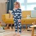 thumbnail image 5 of Dailycode Cotton Pajama Set Snug Fit Long Sleeve Top and Pants for 18M-8Y Clouds and Stars in Night, 5 of 7